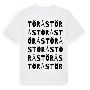 Törås ordlek t-shirt – ekologisk bomull t-shirt från Pinshirt