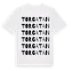White t-shirt med Torgatan ordlek t-shirt