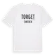 White t-shirt med Torget i Sverige t-shirt