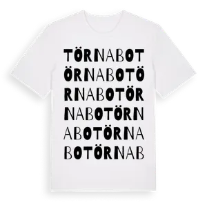 Törnabo ordlek t-shirt – ekologisk bomull t-shirt från Pinshirt