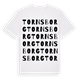 White t-shirt med Tornsborg ordlek t-shirt