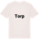 Vintage White t-shirt med Torp fetstil t-shirt