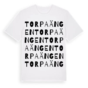 Torpaängen ordlek t-shirt – ekologisk bomull t-shirt från Pinshirt