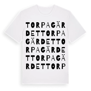 Torpagärdet ordlek t-shirt – ekologisk bomull t-shirt från Pinshirt