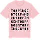 Pink Cotton t-shirt med Torpängen ordlek t-shirt