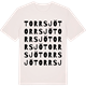 Vintage White t-shirt med Torrsjö ordlek t-shirt