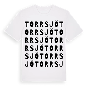 Torrsjö ordlek t-shirt – ekologisk bomull t-shirt från Pinshirt