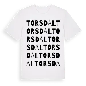 Torsdal ordlek t-shirt – ekologisk bomull t-shirt från Pinshirt