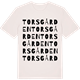 Vintage White t-shirt med Torsgården ordlek t-shirt
