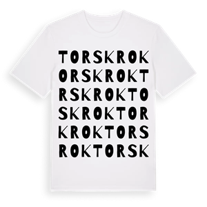 Torskrok ordlek t-shirt – ekologisk bomull t-shirt från Pinshirt