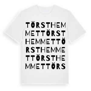 Törsthemmet ordlek t-shirt – ekologisk bomull t-shirt från Pinshirt