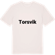 Vintage White t-shirt med Torsvik fetstil t-shirt