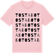 Pink Cotton t-shirt med Tostabo ordlek t-shirt