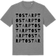 Mid Heather Gray t-shirt med Tostarp ordlek t-shirt