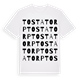 White t-shirt med Tostatorp ordlek t-shirt
