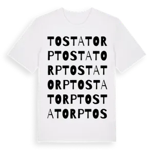Tostatorp ordlek t-shirt – ekologisk bomull t-shirt från Pinshirt