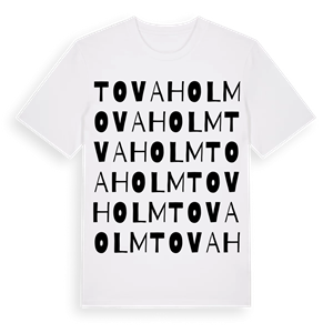 Tovaholm ordlek t-shirt – ekologisk bomull t-shirt från Pinshirt