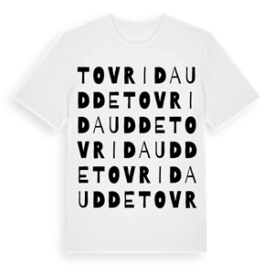 Tovrida udde ordlek t-shirt – ekologisk bomull t-shirt från Pinshirt