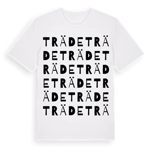 Träde ordlek t-shirt – ekologisk bomull t-shirt från Pinshirt