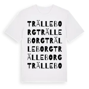Trälleborg ordlek t-shirt – ekologisk bomull t-shirt från Pinshirt