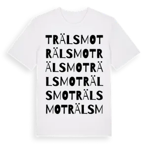 Trälsmo ordlek t-shirt – ekologisk bomull t-shirt från Pinshirt