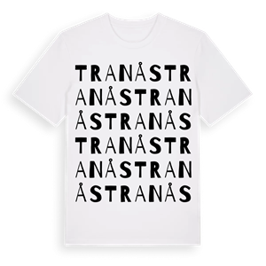 Tranås ordlek t-shirt – ekologisk bomull t-shirt från Pinshirt
