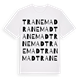 White t-shirt med Tranemad ordlek t-shirt