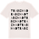 Vintage White t-shirt med Tranemad ordlek t-shirt