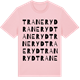 Pink Cotton t-shirt med Traneryd ordlek t-shirt