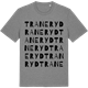 Mid Heather Gray t-shirt med Traneryd ordlek t-shirt