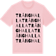 Pink Cotton t-shirt med Trånghalla ordlek t-shirt
