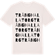 Vintage White t-shirt med Trånghalla Torg ordlek t-shirt