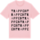 Pink Cotton t-shirt med Trappen ordlek t-shirt