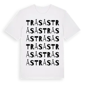 Tråsås ordlek t-shirt – ekologisk bomull t-shirt från Pinshirt