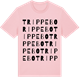 Pink Cotton t-shirt med Trippebo ordlek t-shirt