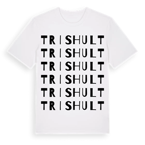 Trishult ordlek t-shirt – ekologisk bomull t-shirt från Pinshirt
