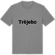 Mid Heather Gray t-shirt med Tröjebo fetstil t-shirt