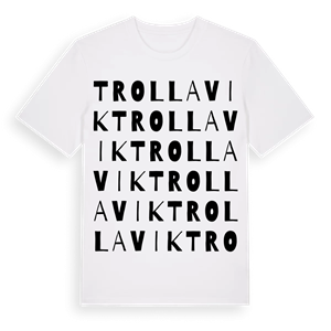 Trollavik ordlek t-shirt – ekologisk bomull t-shirt från Pinshirt