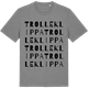 Mid Heather Gray t-shirt med Trolleklippa ordlek t-shirt