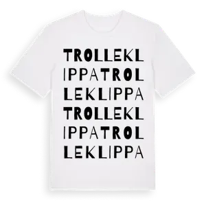 Trolleklippa ordlek t-shirt – ekologisk bomull t-shirt från Pinshirt
