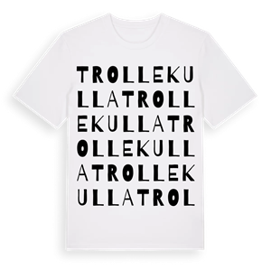 Trollekulla ordlek t-shirt – ekologisk bomull t-shirt från Pinshirt