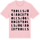Pink Cotton t-shirt med Trollsjögården ordlek t-shirt