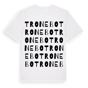 Tronebo ordlek t-shirt – ekologisk bomull t-shirt från Pinshirt