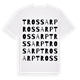 White t-shirt med Trossarp ordlek t-shirt