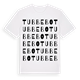 White t-shirt med Tubbebo ordlek t-shirt