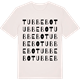 Vintage White t-shirt med Tubbebo ordlek t-shirt