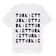 Turkiet ordlek t-shirt