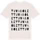 Vintage White t-shirt med Tuvabolet ordlek t-shirt