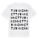 Tuvahemmet ordlek t-shirt