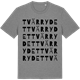 Mid Heather Gray t-shirt med Tvärrydet ordlek t-shirt